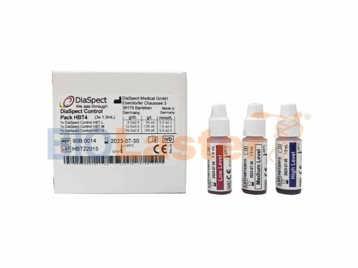 Solución de Control – Medidor de Hemoglobina DiaSpect, HBT2 (1 x 1,9 ml – 12.6 g/dL)