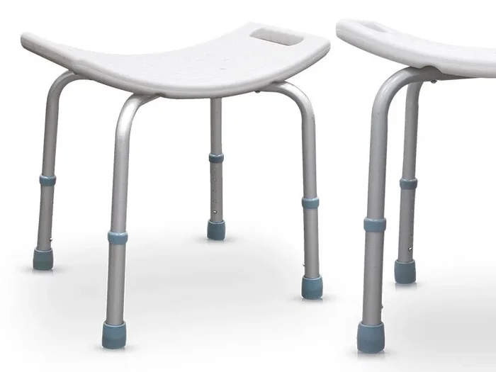 Taburete para baño regulable en altura