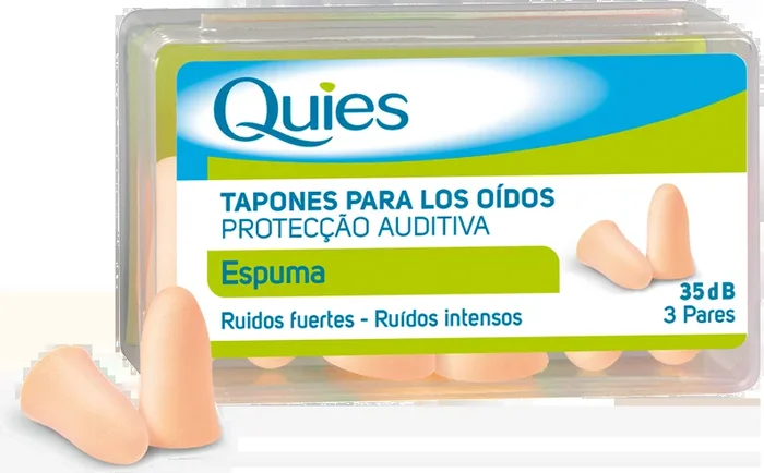 Tapones de Espuma – Carne · Quies · 6 unidades