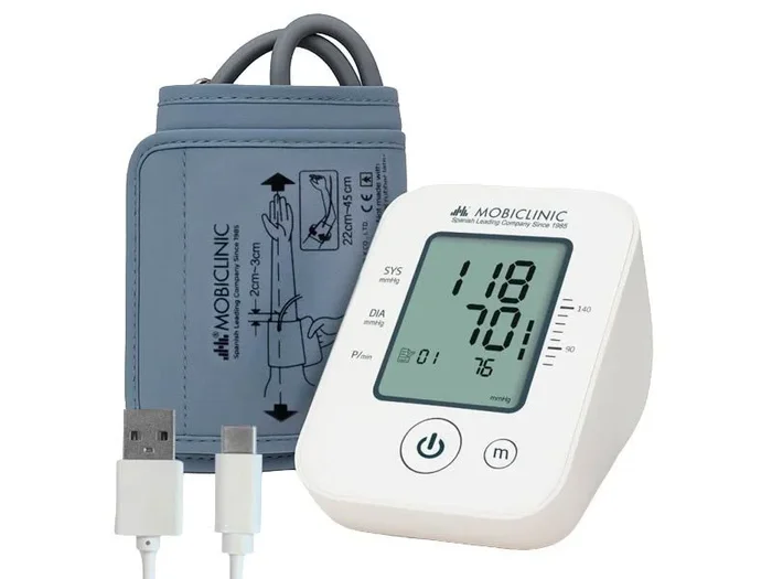 Tensiómetro digital De brazo Automático Brazalete Con memoria Blanco