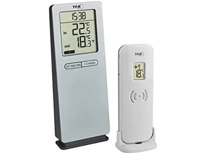 TFA 30.3071.54 silver LOGO 2.0 RC Thermometer marca TFA-Dostmann