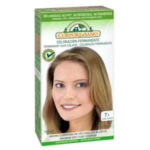 Tinte Permanente Rubio Dorado nº 7.3 – Corpore Sano – 140 ml