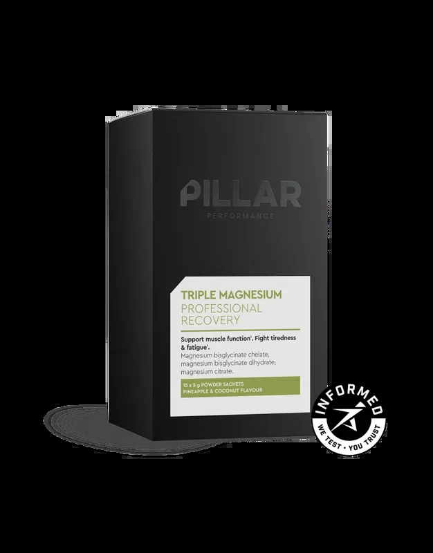Triple Magnesium Piña-Coco · Pillar Performance · 15×5 gramos
