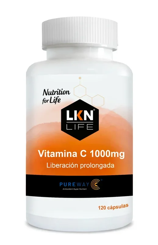 Vitamina C 1.000 mg – Liberación Prolongada · LKN Life · 120 cápsulas