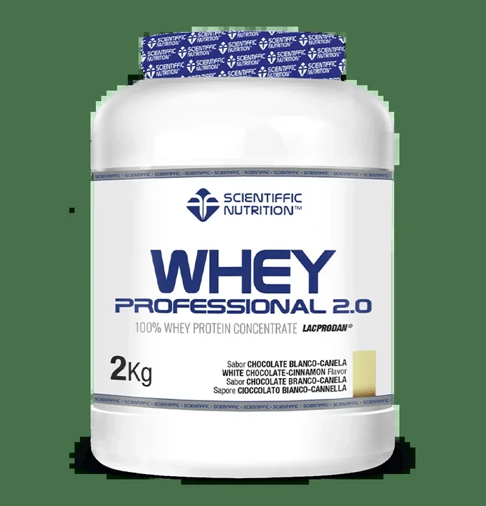 Whey Professional 2.0 Whey Protein: Sabor Chocolate Blanco-Canela · Scientiffic Nutrition · 2 kg